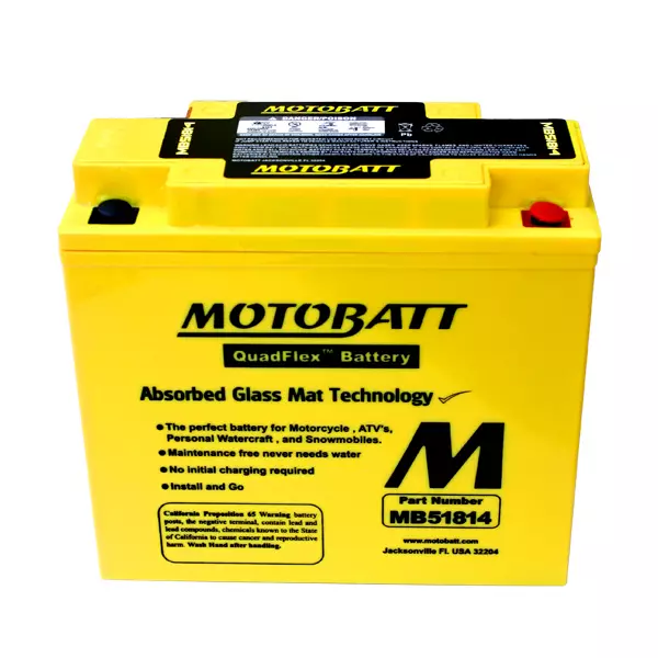 Moottoripyörän akku 14Ah MB51814 Motobatt - Pienkoneakut 10-30Ah - 6947312400262 - 2