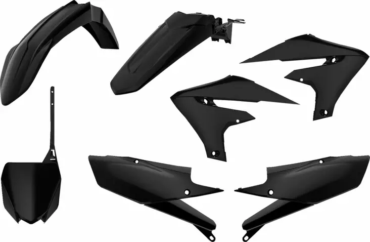 Muovisarja Yamaha YZF 250 19- / 450 18- musta - Motocrosspyörien katesarjat - 14032592 - 2