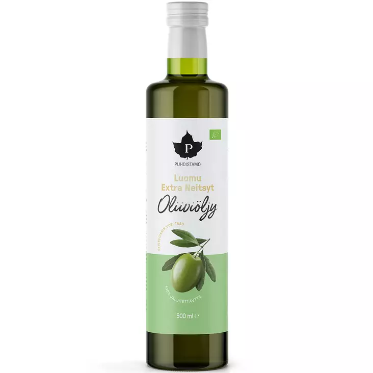 puhdistamo extra neitsyt oliiviöljy 500ml luomu - Mausteet - 6430039222342 - 1