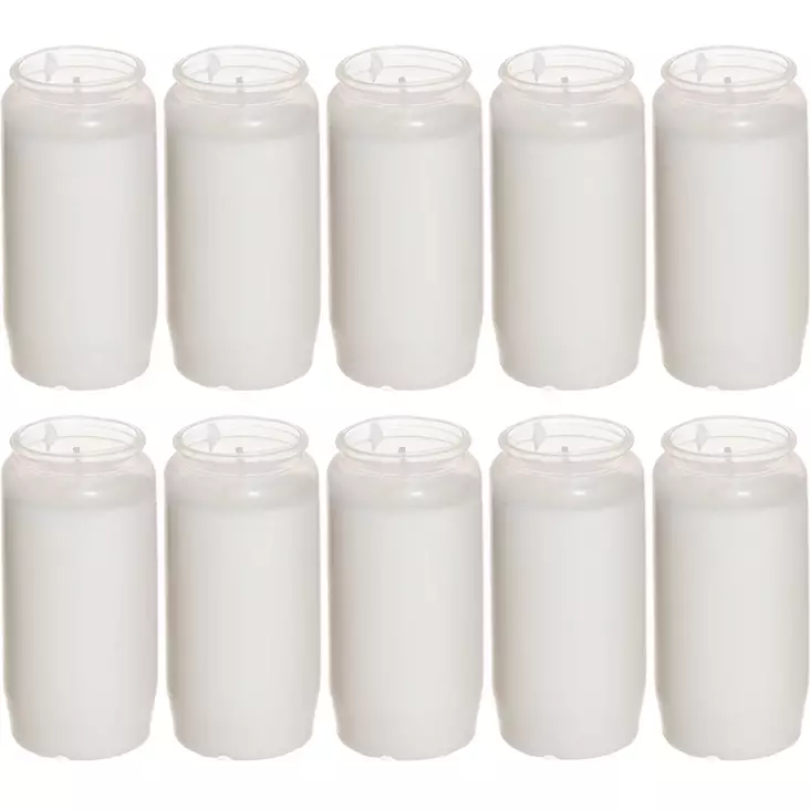 valkoinen öljykynttilä 48h 10kpl lyhtykynttilä - Öljykynttilät ja roihut - 6410412141972 - 1