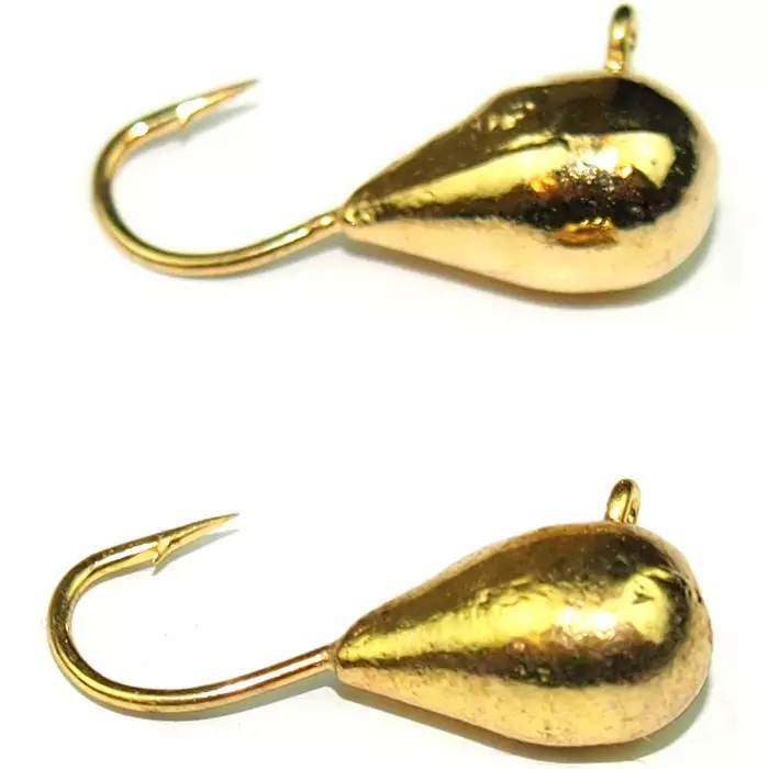 jasu pilkkimorri 2,5mm 2kpl kulta - Pilkkimorrit, pilkkivärikoukut ja koukut - 6430028181742 - 1