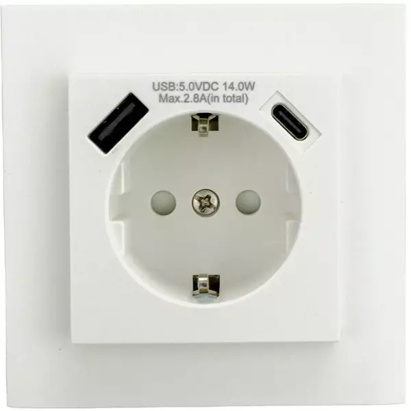 Latauspistorasia usb a c neljällä pistorasialla - Pistorasiat  - 6438140952202 - 1