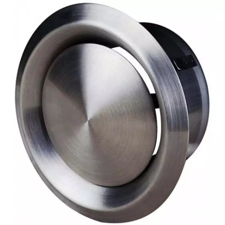 Poistoventtiili 100 mm ruostumaton teräs - Poistoilmapuhaltimet ja ilmanvaihto - 4750492006382 - 1