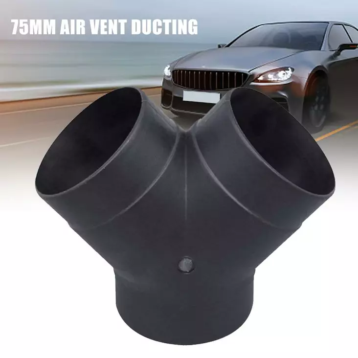 Puhallusletkun Y-haara 75mm lämmitysputkien haaroittamiseen - Diesellämmittimen varaosat ja tarvikkeet - 6438471003772 - 1