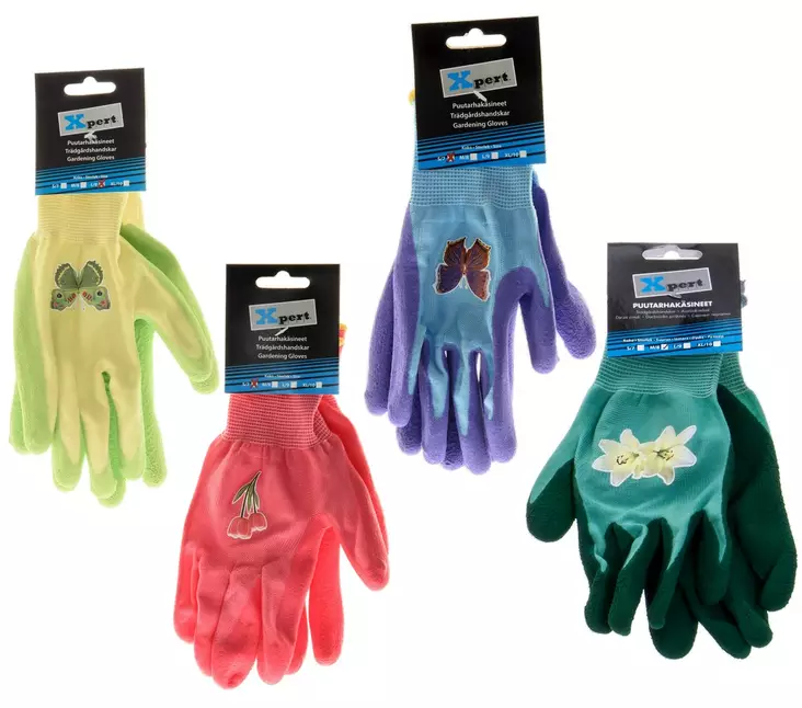 Puutarhakäsineet kuviolliset koot S-XL - Asentajankäsineet - 6410412057662 - 5
