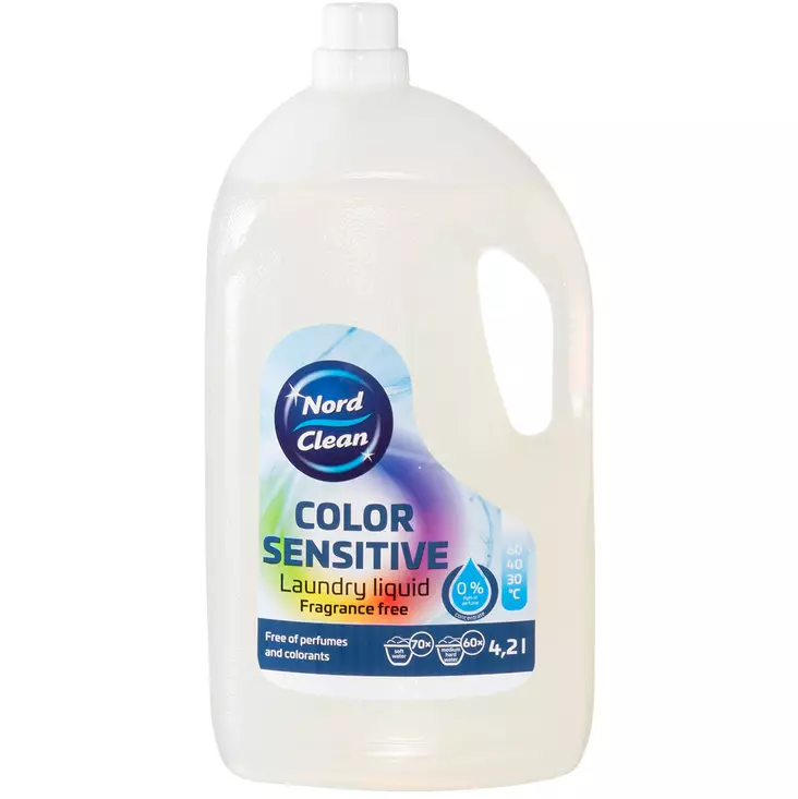 Nord clean color sensitive pyykinpesuaine 4,2 litraa - Pyykinpesuaineet - 6410416508702 - 1