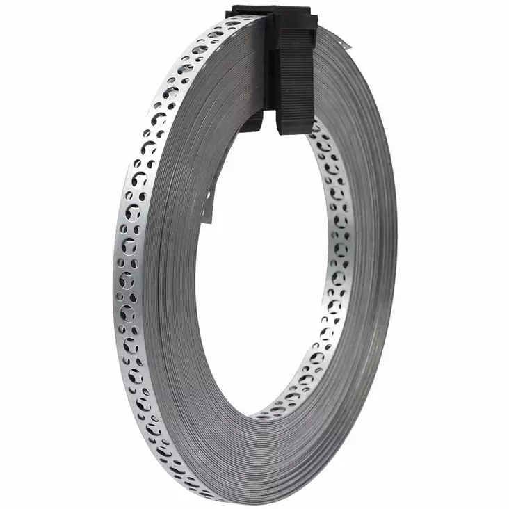 Reikänauha 19x0,7mm ruostumaton a2 kiinnitykseen - Kulmaraudat ja kiinnityslevyt - 6438152035542 - 1