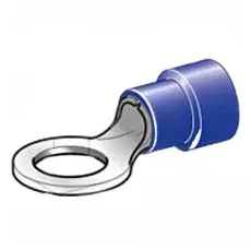 Rengasliitin 6,4mm 50 kpl sininen - Abikot - 6438471273212 - 1