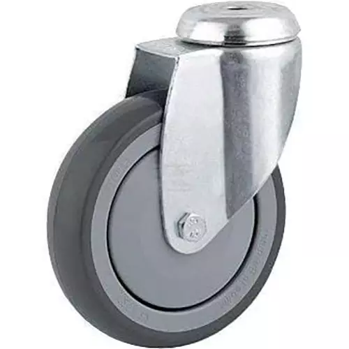 Tente kääntyvä rullapyörä kumipyörällä 125 mm - Työkonepeilit ja yleisosat - 1265103712 - 1