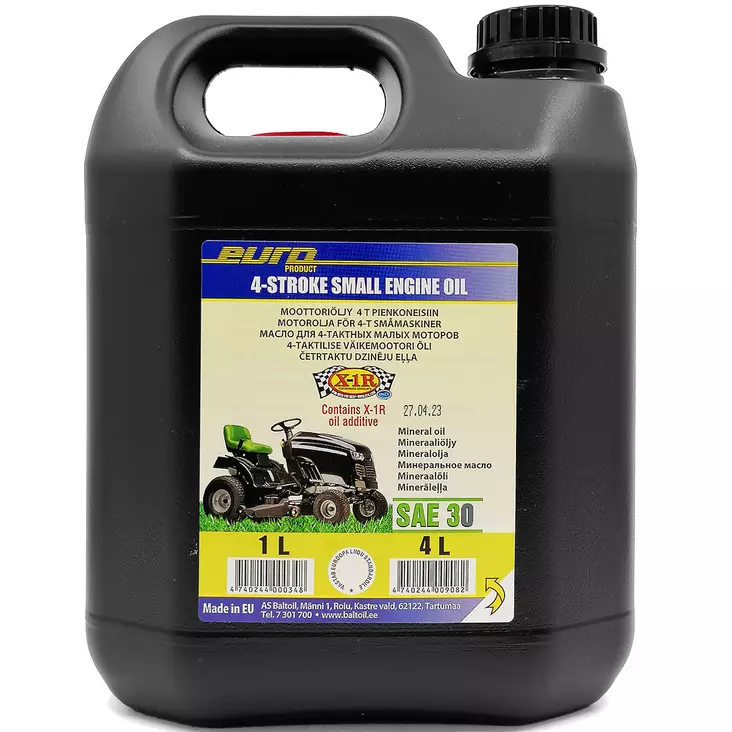 Pienkoneöljy, ruohonleikkuriöljy 4 litra - 4-tahti öljyt - 4740244009082 - 1