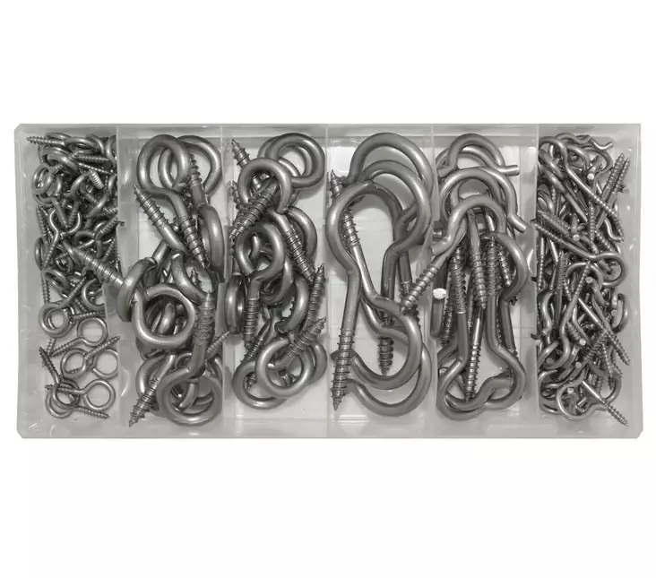 ruuvikoukku lajitelma - S-koukut ja kannatinkoukut - 6430032159652 - 1