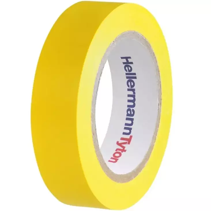 Keltainen hellermanntyton helatape flex 15 sähköteippi 10 m - Sähköteipit ja vulkanointiteipit - 4031026401652 - 1