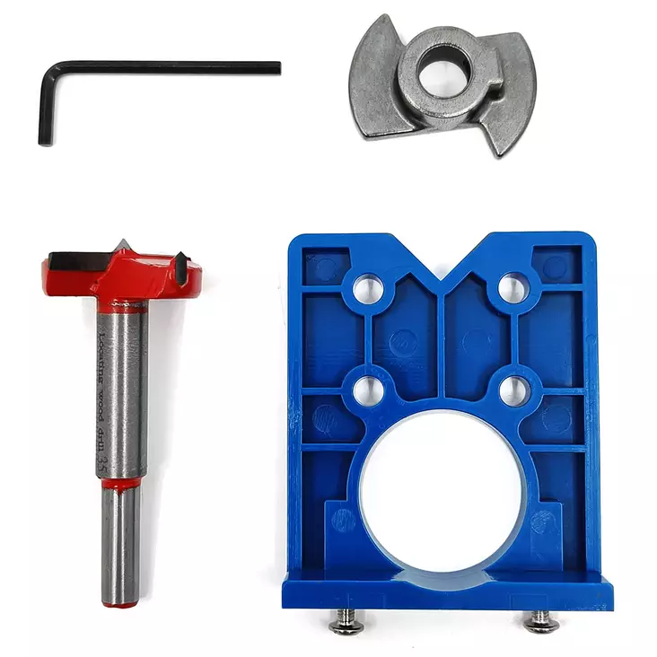 Porausjigi kalusteoven saranalle - Levyporat ja erikoisterät - 6419774006622 - 1