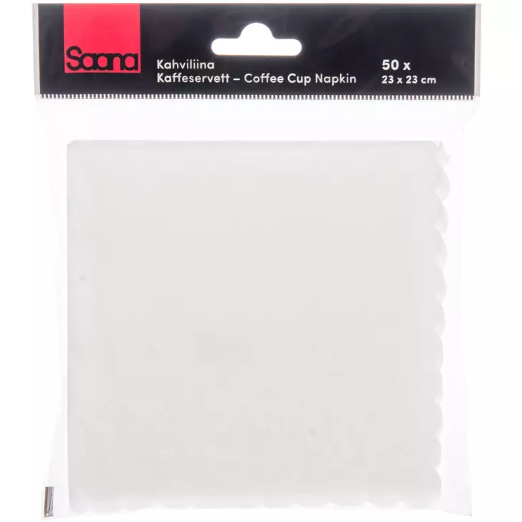 Valkoiset servetit - Kertakäyttöruokailuvälineet ja servetit  - 6410412924162 - 1