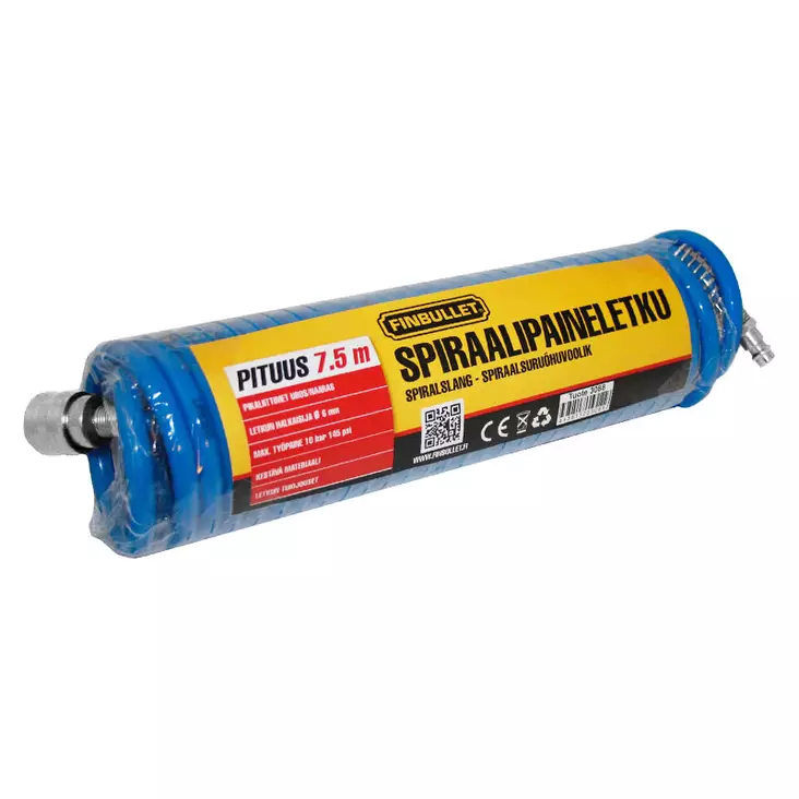 Paineilmaletku spiraali 7,5m - Paineilmaletkut - 6438152030882 - 1