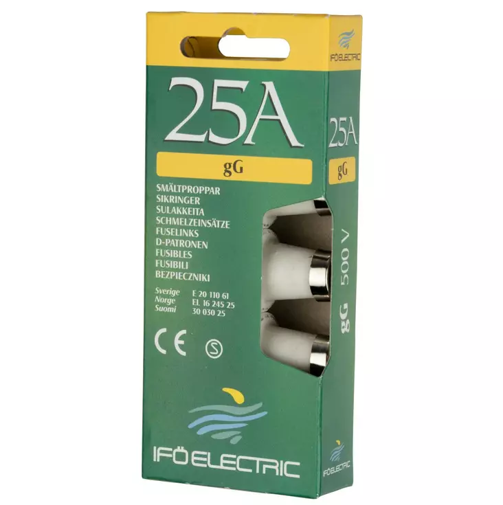 sulake 25a - Sähkökeskustarvikkeet ja sulakkeet - 7312904782252 - 2