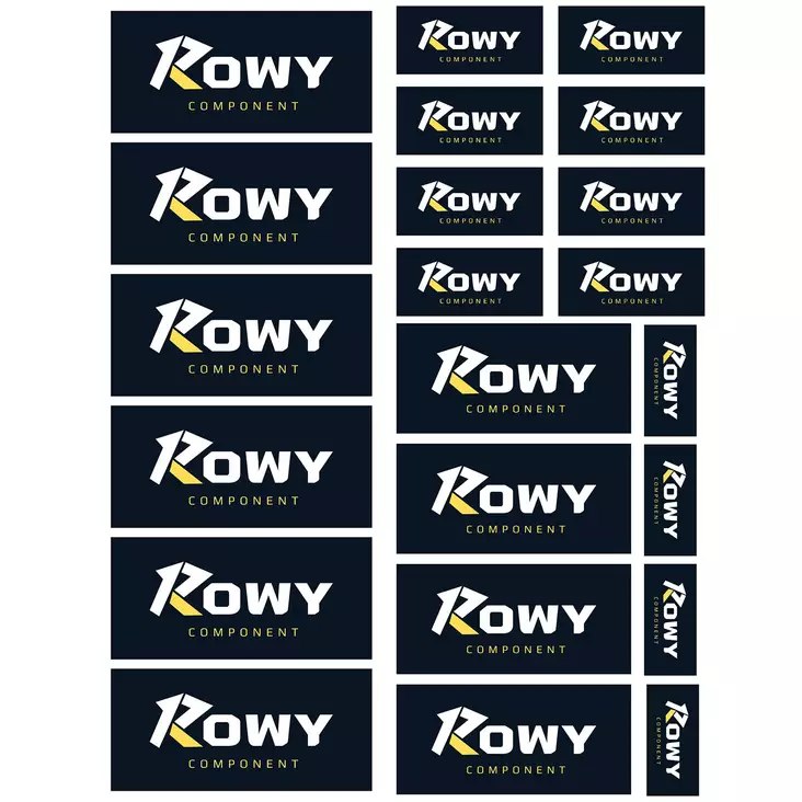 Rowy component tarra arkki a4 - Crossipyörän ja mopon tarrat - 6438471273052 - 1