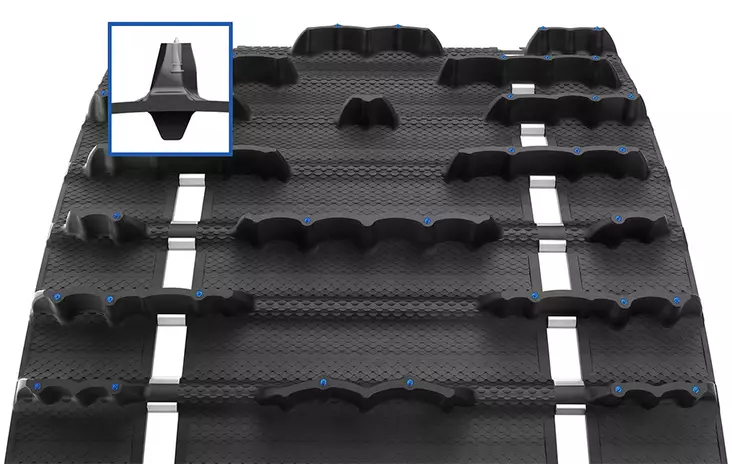 Telamatto Camso Ice Cobra SWT 60x391 2,86" 38mm - Moottorikelkan matot - 6438471299182 - 2