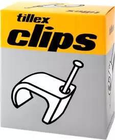 Tillex naulakiinnike ruskea C5x8 - Johdonsuojat ja johdon kiinnitystarvike - 5701925100602 - 2