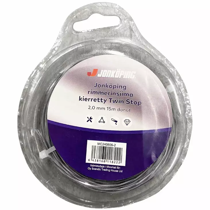 Trimmerinsiima 2mm 15m - Trimmerin siimat ja siimapäät - 6438168118222 - 1