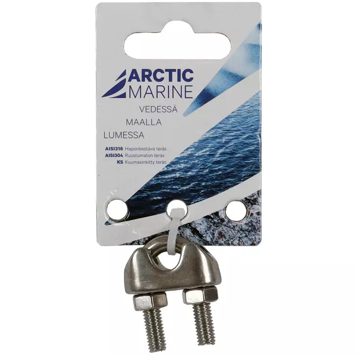 Vaijerilukko 3mm vaijerille tai köydelle - Vaijerin kiinnitystarvikkeet - 6430014225702 - 1