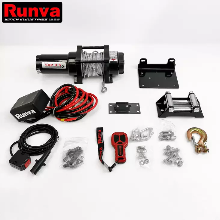 runva vinssi sup 3,5 vaijerilla - Mönkijän vinssit - 6438471008692 - 1
