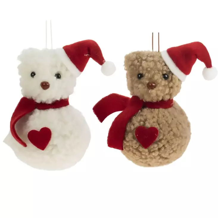 Weiste nalle kuusenkoriste lajitelma - Kuusenkoristeet - 6412740112792 - 1