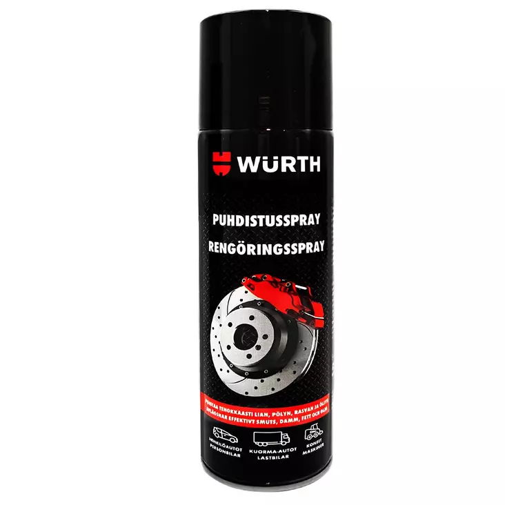Wurth jarruosien puhdistaja - Auton osien puhdistusaineet - 4099618563492 - 1