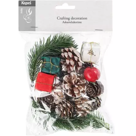 Monipuolinen askartelukoristesetti joulun askarteluihin ja asetelmiin - Askartelupaperit ja huovat - 6410416492933 - 1