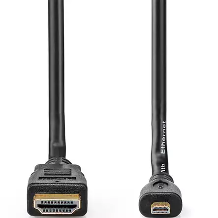 Hdmi micro kaapeli 150 cm 4k laadukkaaseen kuvansiirtoon - HDMI-, USB- ja datakaapelit - 5412810427123 - 2