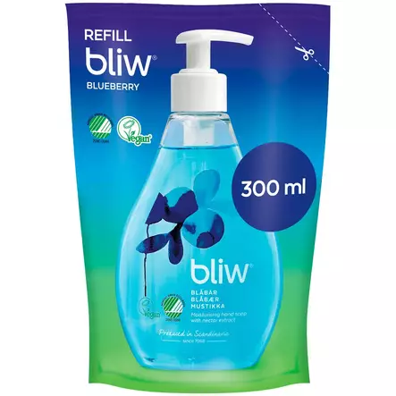 Käsisaippua bliw mustikka täyttöpussi - Käsisaippuat - 7310617311233 - 1