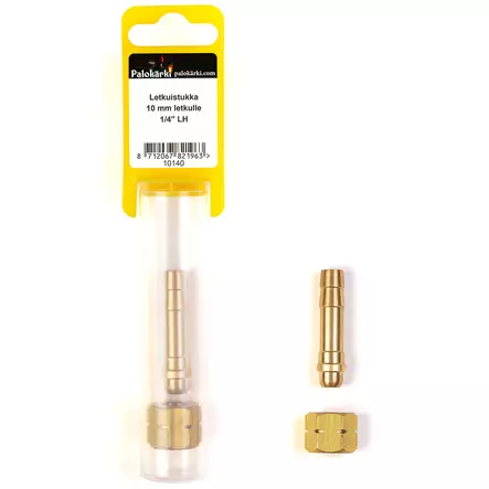 Letkuistukka 10 mm letkulle - Tohot, paineensäätimet ja kaasuliittimet - 8712067821963 - 1