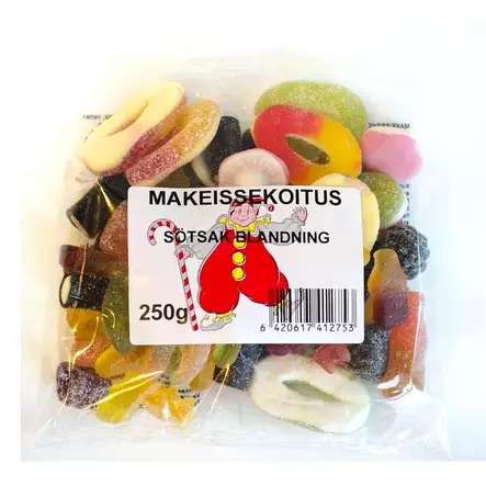 Karkkipussi tivoli 250g - Karkkipussit - 6420617412753 - 1