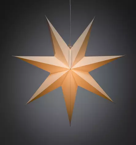 Paperitähti valkoinen 60cm - Paperitähdet ja metallitähdet - 7318302917203 - 2