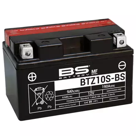 pienkone akku BTZ10S-BS 9Ah 12V moottoripyörä - Pienkoneakut 10-30Ah - 3661453006963 - 1