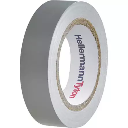 Harmaa hellermanntyton helatape flex 15 sähköteippi 10 m - Sähköteipit ja vulkanointiteipit - 4031026401713 - 1
