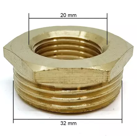 Kierreputken liitin - Messinki putkiliittimet, nipat ja tulpat - 6419774006103 - 2