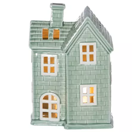 Mintun vihreä talo valoilla - Talolyhdyt - 6410416387123 - 2