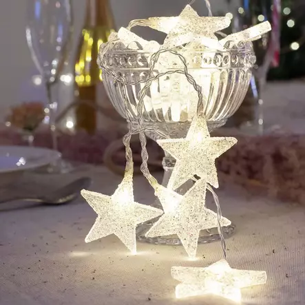 Kimalteleva jouluvalosarja - Valosarjat ja valonauhat - 6435200280053 - 1