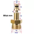 Painepesurin adapteri lavor m22 f pin 14mm - Painepesurin liittimet ja varaosat - 6438471292893 - 2