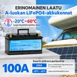 Lifepo4 tehokas 100ah akku matkailuautoon - LifePO4-akut - 6438471355703 - 4