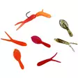 Jasu jigimorri 5 mm oranssi viehe ja vaihtopyrstöt tehokkaaseen kalastukseen - Pilkkimorrit, pilkkivärikoukut ja koukut - 6430079380323 - 1