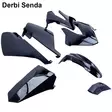 Musta katesarja Derbi Senda - Crossin ja mopon katteet - 6438235012453 - 1