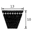 Tuulettimenhihna avx  - Työkoneen hihnat - 4044978168023 - 3