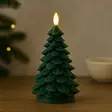 Tunnelmallinen 17 cm led kynttilä joulukuusen muodossa - Led-kynttilät - 8720573756013 - 2