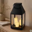 Led lyhty kolmella kynttilällä - Led-lyhdyt - 8721037684163 - 2