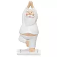 Joulupukki joogaava 20,5 cm kädet ilmassa - Joulukoristeet - 6410416273853 - 1