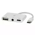 Moniporttisovitin usb a usb c 3,5mm - Liittimet, adapterit ja telakointiasemat - 5412810415953 - 1
