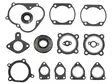 Moottorikelkan tiivistesarja Yamaha 338 FC - Moottorikelkan täydelliset tiivistesarja - 6438235043563 - 2