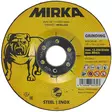 Mirka steel inox napalaikka 125mm edestä kuvattuna, kallistettu t27 profiili näkyvissä - Kulmahiomakonelaikat 125mm - 6416868960303 - 1